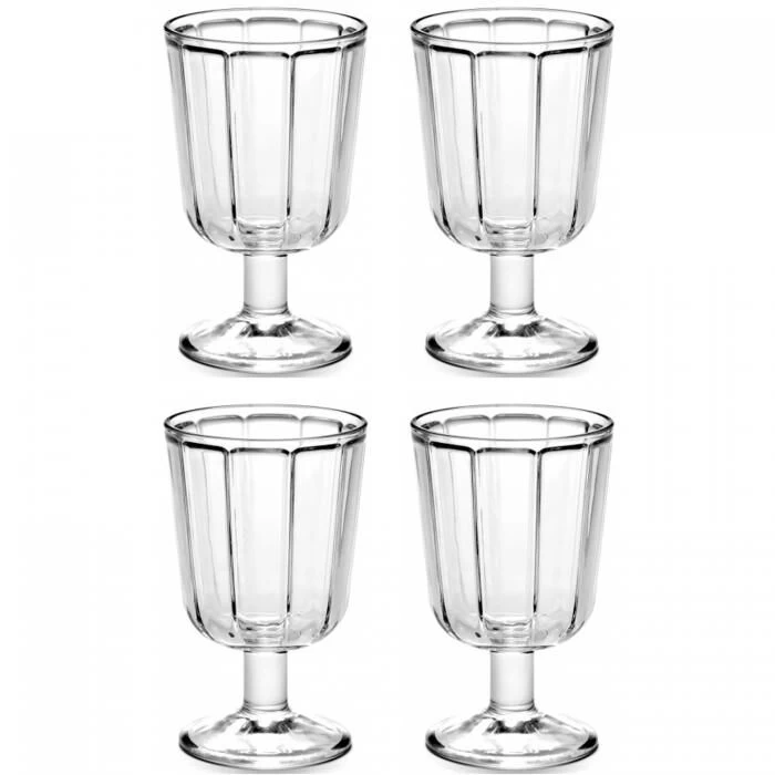 Serax Surface By Sergio Herman Witte Wijnglas ø 7,5 Cm Glas 4-delig