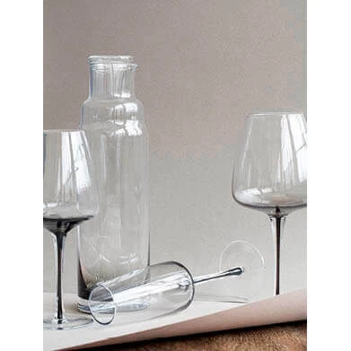 Broste Copenhagen Smoke Champagneglas Glas Zwart 2 Broste Copenhagen Smoke Champagneglas Glas Zwart - Afbeelding 2