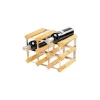 Traditional Wine Rack Co. Wijnrek Voor 9 Flessen Licht Eikenhout