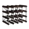 Traditional Wine Rack Co. Wijnrek Voor 16 Flessen 42 X 32,4 Cm Verbrande Eik Bruin