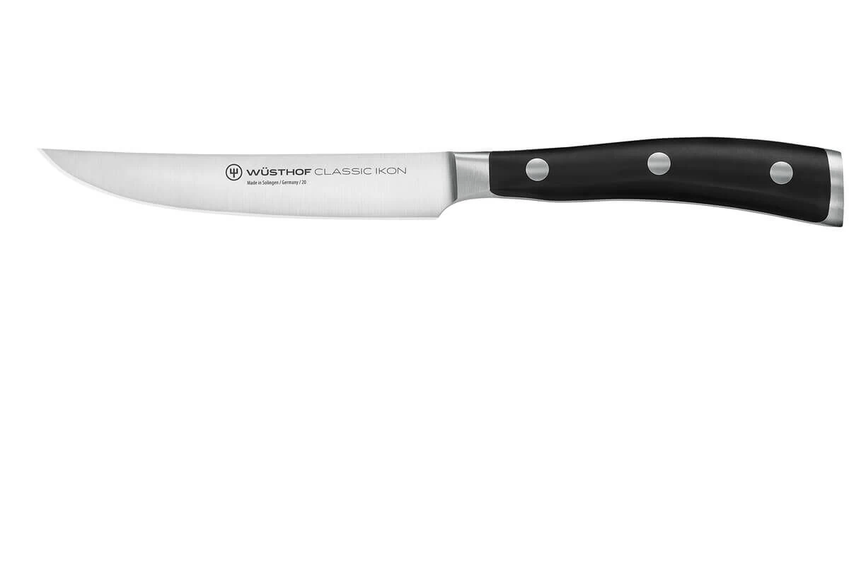 Wüsthof Classic Ikon Steakmes 12 Cm Messenstaal 1 Wüsthof Classic Ikon Steakmes 12 Cm Messenstaal