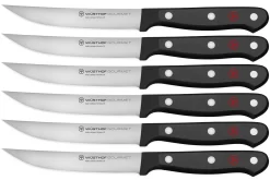 Wüsthof Gourmet Steakmessenset Rvs Zwart 6 Stuks
